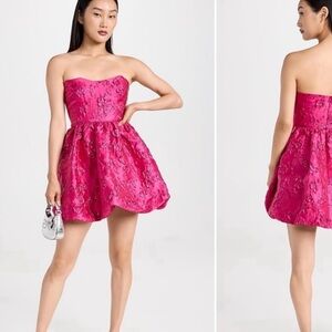 Amanda Uprichard Rosebud Brocade Addison Dress